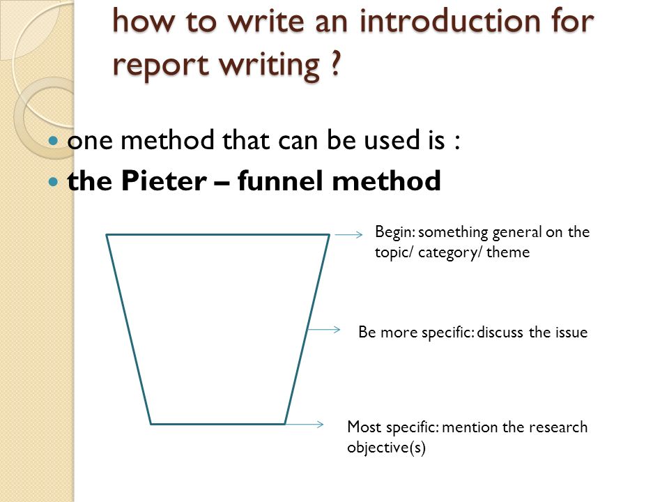 Research report how to write an introduction for me